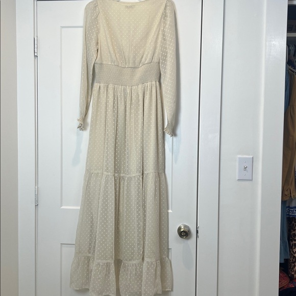 Patrons of Peace Altura Cream Long Sleeve boho Dress size small. - Picture 8 of 13